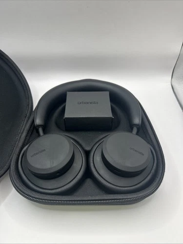 Urbanista Miami Black Wireless Over-Ear Noise-Cancelling Headphones With Case