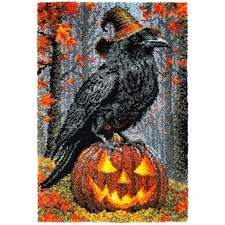 Herrschners  Something to Be Raven About Latch Hook Kit