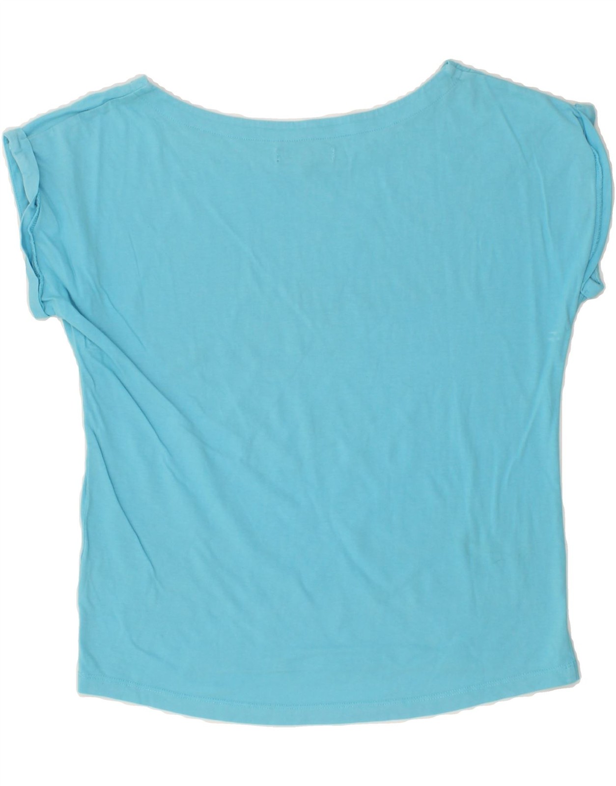 BEST COMPANY Womens Oversized Graphic T-Shirt Top UK 10 Small Blue Cotton AR05 image 2