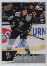 2022-23 Upper Deck CHL Auto Zach Dean Zachary Dean #24 Auto h8y