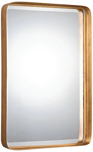 Crofton Gold Leaf 20 1/4" x 30 1/4" Wall Mirror - Picture 2 of 2