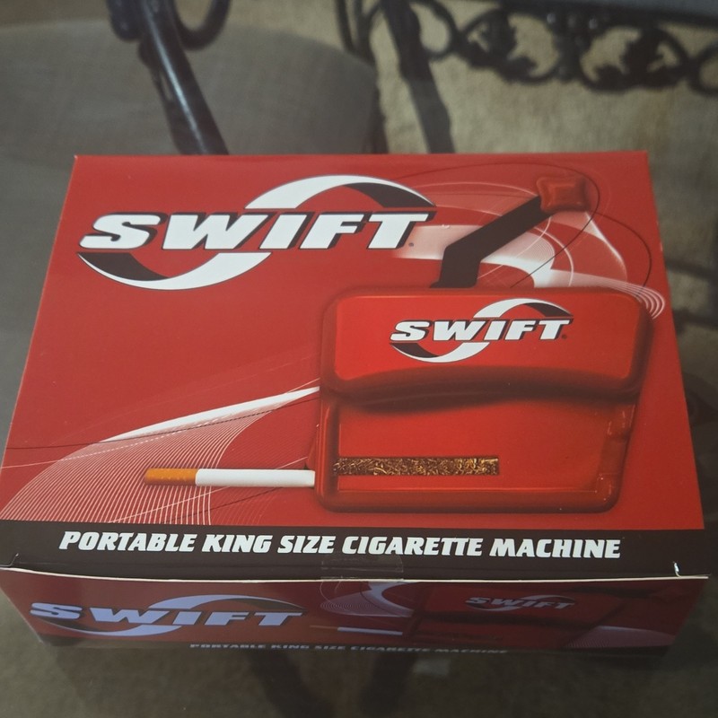 Swift Portable King Size Cigarette Roller Machine Maker - Red