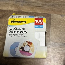 Memorex Cd And Dvd Sleeves 100 Pack White