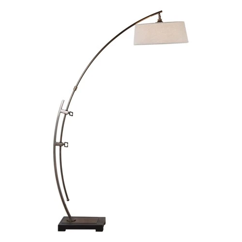 Uttermost 28135-1 Calogero 1 Light 73.5 Inch Tall Floor Lamp - Black - Picture 1 of 2