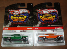 2x - 2010 Hot Wheels Larrys Garage - 58 Ford Edsel - Green Orange 2x - 2010 Hot Wheels Larrys Garage - 58 Ford Edsel - Green Orange