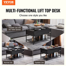 Lift Top Coffee Table, Black