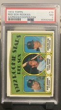 1972 Topps #79 Carlton Fisk Rookie Card Boston Red Sox HOF PSA 7 NM. rookie card picture