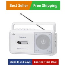 Portable Cassette Player with AM/FM Radio, Casette Tape Player Recorder with ...
