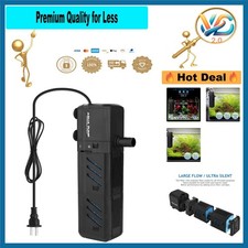 Aquarium Internal Filter 15W 400 GPH for 150-300 Gallon Fish Tanks Adjustable