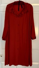 VINTAGE VANITY FAIR DEEP RED SIZE XXL ROBE STYLE 31-807 Full Button Excellent