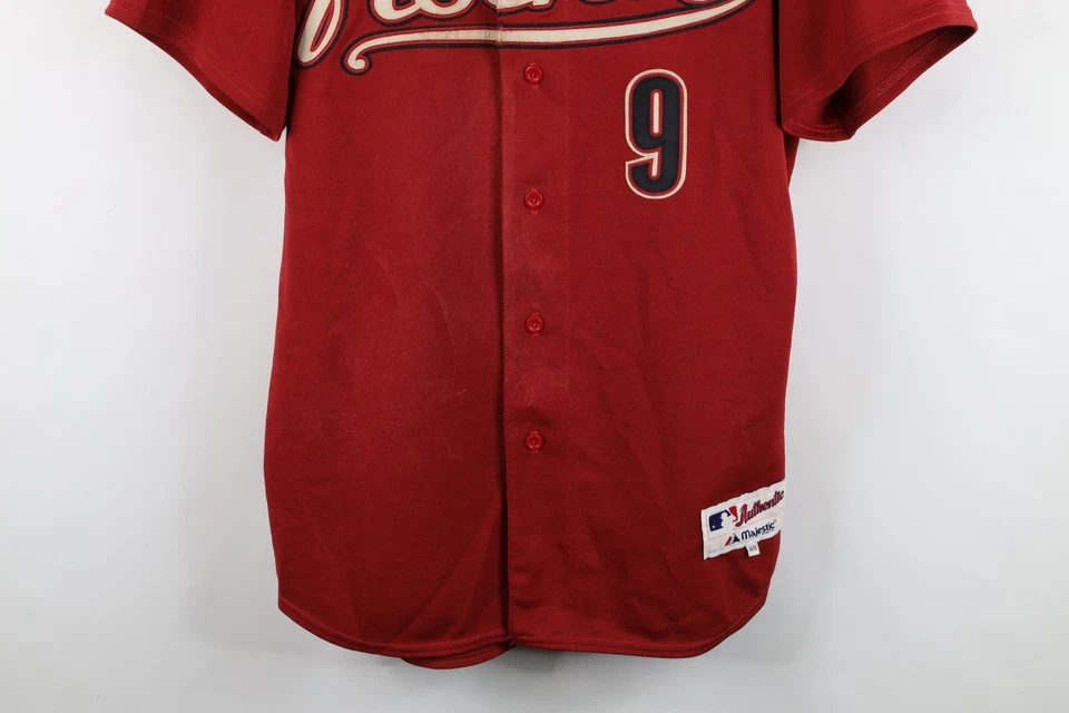 Camiseta deportiva de béisbol vintage de los 90 Majestic 48 autografiada Royce Huffman Houston Astros EE. UU. Foto 3 de 4