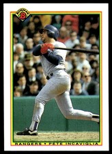 Pete Incaviglia 1990 Bowman #491 Rangers MLB READ FREE SHIPPING AutographDen