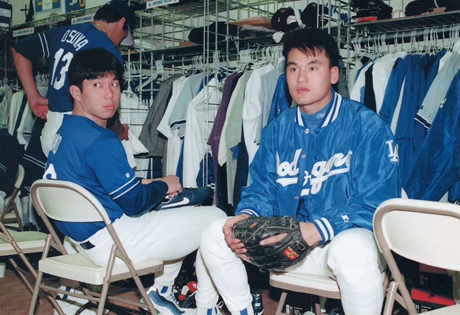 LA Dodgers 90s STARTER bomber Dugout jacket Diamond S blue MLB