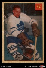 1954 Parkhurst #32 Jim Thomson Maple Leafs 4 - VG/EX