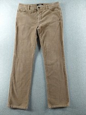 Chaps Women's Corduroy Pants Size 6 Brown Madden Straight Stretch Low Rise 28"