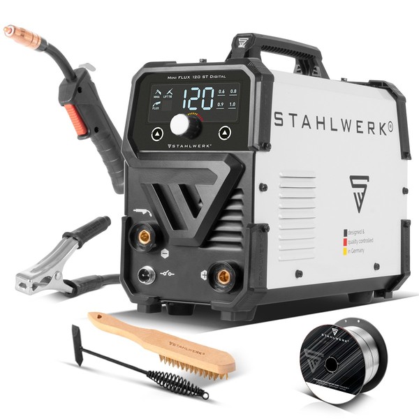 Flux 120 St Mig/Mag Inverter SchweißGeräT – FüLldraht Gaslos 230V-image