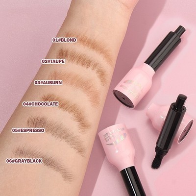 1Pcs Women Hair-Like Strokes Micro Blade Ancled Brow Brush Quick-dry Cosmetic