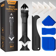 3 in 1 Silicone Caulking Tools  Stainless Steelhead ,9pack, Caulk 9pcs