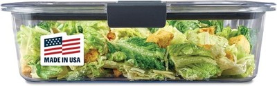 Rubbermaid Brilliance Large Food Storage Container, 9.6 Cup, BPA-Free, Leak-Pro