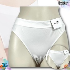NWT DKNY Women's XL Seamless Litewear Bikini Underwear DK5017 White