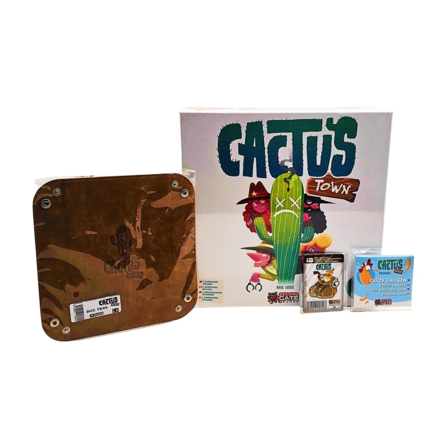 Cactus Town Kickstarter Sheriff Edition + 3 Exp + Promos + Dice Tray - SEALED