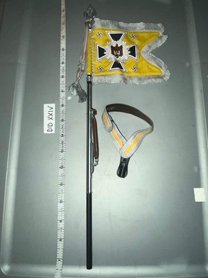 1/6 Scale WWII German Figure Flag Model - DID D80193 Cavalry Standard Bearer Ans
