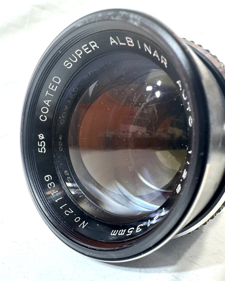 Super  Albinar Auto 135mm  1:2.8 TELEPHOTO Lens Canon FD Mount - Image 3 of 4
