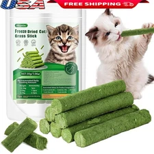 30g Cat Grass Chew Sticks Natural Chicken Flavor Teeth Cleaning Hairball Relief
