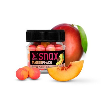20g 12mm SNAX POP UP KÖDER Pop Up Mini Boilie Mango Pfirsich (497,50 EUR/kg)