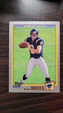 2001 Topps #328 Drew Brees Rookie Card RC Chargers Saints Boilermakers. rookie card picture