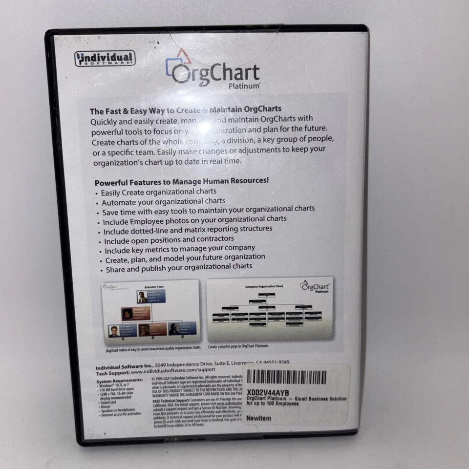 NEW OrgChart Platinum Individual Software Small Business Solution 100 Employees - Image 4 of 4