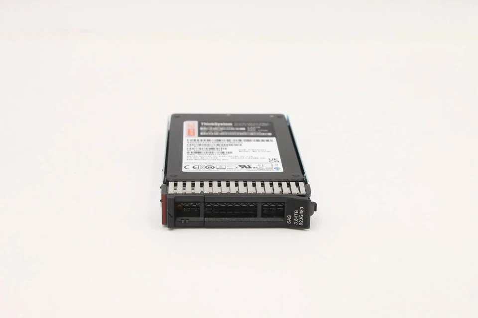 3.84TB Lenovo ThinkSystem 02JG480 4XB7A17054 2.5" SAS 12Gbps SFF HS SSD Drive - Image 4 of 4