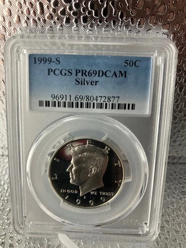 KENNEDY HALF DOLLAR SILVER 1999-S PCGS PR69 DCAM
