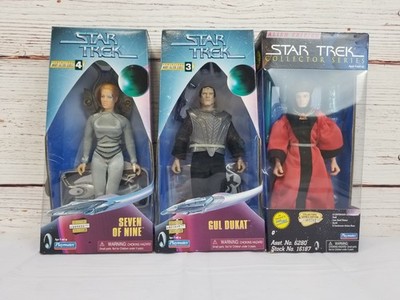 Lot (3) Star Trek Warp Factor Collector Seven Of Nine Q Continuum Gul Dukat
