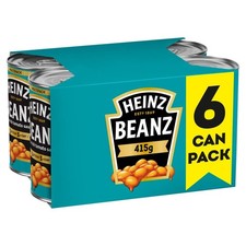 Heinz Baked Beans In A Rich Tomato Sauce 6 X 415G