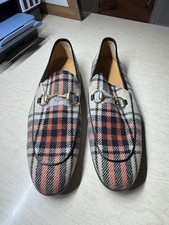 Gucci Men's Jordaan Tartan Horsebit Loafer Sz Gucci 11.5