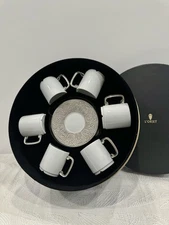 L’OBJET Han Espresso Set, Featuring 6 Espresso Cups and 6 Matching Saucers