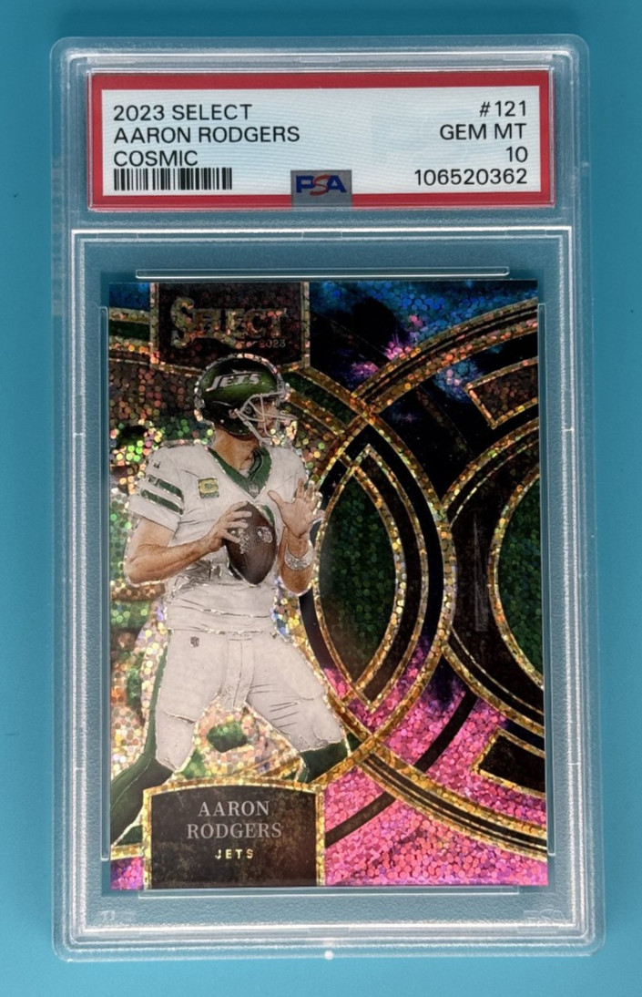 Aaron Rodgers 2023 NFL Panini Select Premier Level Cosmic Prizm#121