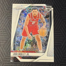 Panini 2025 Prizm White Sparkle John Mobley Jr. #21 Ohio State Basketball