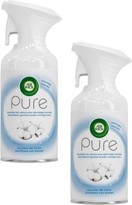 Air Wick Spray Pure Zarte Baumwolle 250 ml, 2 Stück