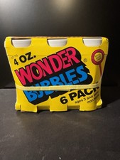 Wonder Bubbles TootsieToy 6 Pack Vintage Bubble Bottles USA NOS 1987 New Vintage