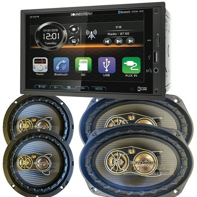 6.2'' Touchscreen Bluetooth AM/FM Car Stereo + 6x9'' 500W & 6.5'' 300W Speakers set