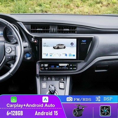 9'' 6+128GB For Toyota Auris 2016-2017 Car Radio Wireless Carplay Head Unit FM BT