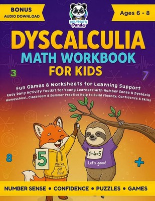 Polymath Panda | Dyscalculia Math Workbook for Kids Ages 6-8 | Taschenbuch