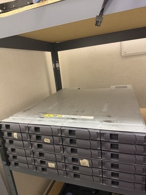 NetApp DS4246 Disk Array Shelf W/ 24x SAS SATA Trays 2x IOM6 Expansion JBOD