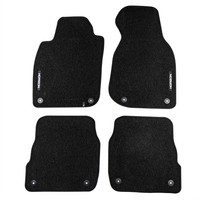 Velours FußMatten FüR Audi A6 C5 1997-2004 Autoteppich Automatten Schwarz 4 Tlg