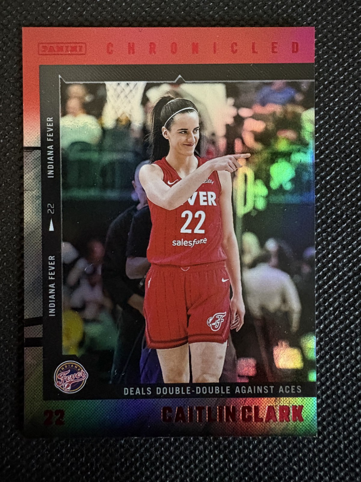 2025 Panini Caitlin Clark Chronicled - WNBA Caitlin Clark #33 Holo Red