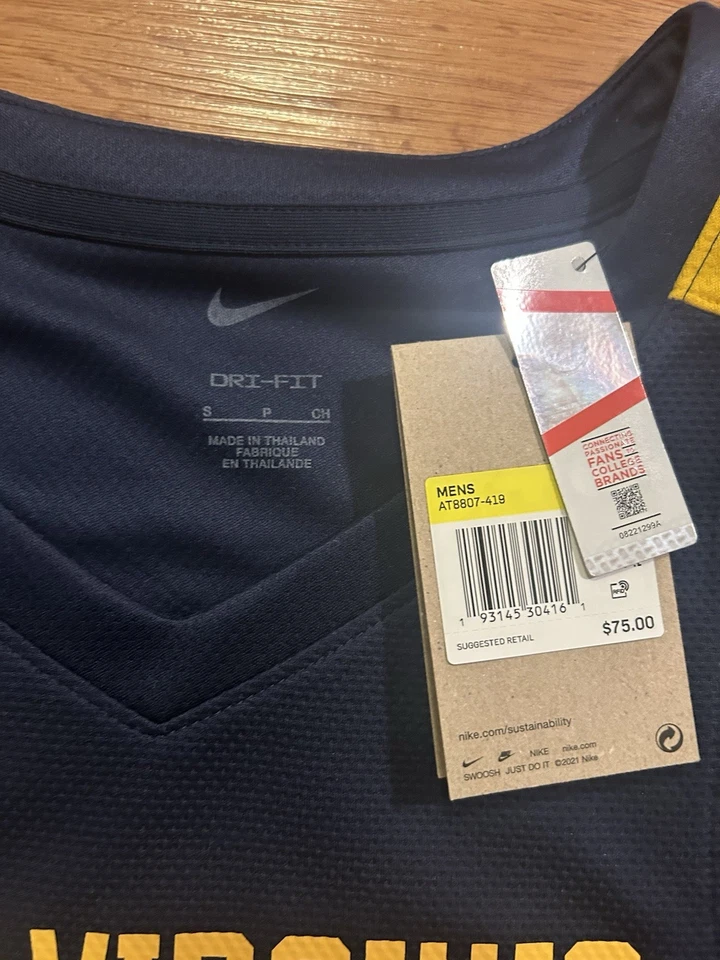 Camiseta deportiva de baloncesto WVU nueva para adultos pequeños montañeros Foto 2 de 4