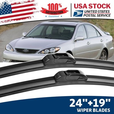Windshield Wiper Blades 24''+ 19'' U-Hook Wiper Replacement Top Quality All Season