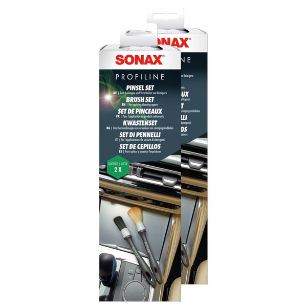 Pinsel Set 2 X Profiline Sonax 02990000 Auto Innenreinigung AußEnreinigung Innen-image